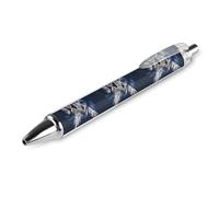 Oudrspo Lion Scottish Flag Retractable Ballpoint Pens Black Gel Ink Pen Smooth Writing for Office Home Work