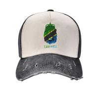 Oudrspo Lion Tanzanian Flag Hats Vintage Washed Denim Baseball Caps Daddy Hats Trucker Hats Adjustable Unisex Headwear