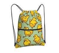 Oudrspo Little Chickens Drawstring Backpack Bag Drawstring Zipper Backpack Sport Gym Travel Yoga Sackpack For Men Women