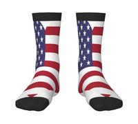 Oudrspo Love America Flag Funny Socks For Men Funky Crazy Cool Colorful Patterned