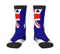 Oudrspo Love Australian Flag Funny Socks For Men Funky Crazy Cool Colorful Patterned
