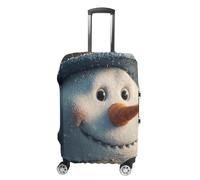 Oudrspo Luggage Cover Elastic Suitcase Cover Protector Washable Travel Baggage Covers Smile Gaze Snowman Luggage Covers Carry On Luggage Protector Anti-Scratch 19-32 Inch S