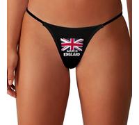 Oudrspo Made in England British Flag Union Jack Womens G-string Thongs Seamless Underwear No Show Panties
