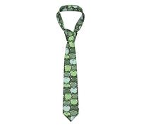 Oudrspo Mandala Pink Flowers Men's Tie Necktie Funny Novelty Snake Skin Pattern Pink Necktie s for Men Party