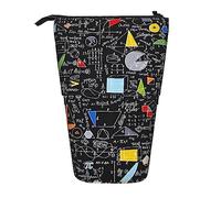 Oudrspo Math Pencil Case,Stand Pencil Pouch,Telescopic Pencil Case Stand Pencil Holder Pen Bag