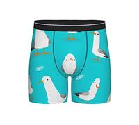 Oudrspo Men'S Breathable Underwear Funny Birds Seagull Underpants Boxer Briefs S-Xxl