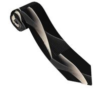 Oudrspo Men's Tie Silk Tie Wedding Best Man Business Holiday Fashion Gentleman Tie. Abstract curves Pattern
