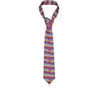 Oudrspo Mens Ties Heart Hands Rainbow Gay Pride Neckties Men's Business Tie Fashion Tie Polyester Novelty Skinny Fit For Party Wedding