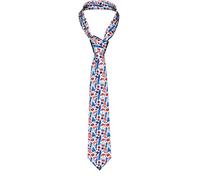 Oudrspo Mens Ties London Landmarks And Britain Symbols Men'S Neckties Novelty Skinny Tie For Business Party Wedding Suit