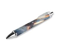Oudrspo Military Jet Airplane Ballpoint Retractable Pen 0.5mm Smooth Writing Black Ink Ball Point Note Taking Accessories For Office 1 PCS
