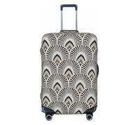 Oudrspo Minimal Pattern Complete with Tons of Other Arts and Patterns, Fabric Arrows Luggage Cover, Premium Washable Suitcase Protector with Secure Zipper & Buckle Closure Large