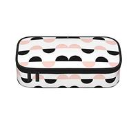 Oudrspo Minimalist Aesthetic Art Abstract Geometry Pencil Case,Big Capacity Pencil Bag Pencil Pouch,Durable Stationery Pouch Zipper Office College School Large Storage for Teen Boys Girls Students