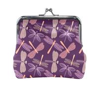 Oudrspo Multi 4 Women Leather Coin Purse, Hasp Card Key Change Wallet Kiss LockClutch Pouch Pocket Ladies Small Buckle Handbag Case Print Fire Phoenix Bird Stars