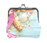 Oudrspo Multi 6 Women Leather Coin Purse, Hasp Card Key Change Wallet Kiss LockClutch Pouch Pocket Ladies Small Buckle Handbag Case Print Fire Phoenix Bird Stars