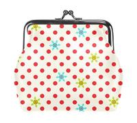 Oudrspo Multi-9 Red Blue Womens Wallet Small Compact Vintage Wallet,Ladies Coin Purse with Zipper and Kiss Lock