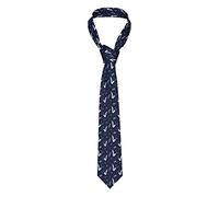 Oudrspo Music Notes Saxophones Ties for Men Business Wedding Party Suit Fashion Neck Ties Funny Neckties