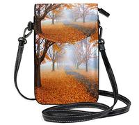 Oudrspo Nature Landscape Fall Crossbody Phone Purse Small Shoulder Bag Cell Phone Pouch Leather Wallet for Women Girls