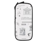 Oudrspo Pencil Case Big Capacity Ancient Greece Culture Drawing Pencil Box Pen Pouch for Middle/High School Office College Adult Girl and Boy