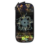 Oudrspo Pencil Case Big Capacity Technology Data Future Circuit Board Space Abstract Pencil Box Pen Pouch for Middle/High School Office College Adult Girl and Boy