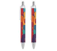 Oudrspo People of Different Cultures Black Pens Ballpoint Pen Ball Point Pen Smooth Writing Gel Pens Retractable 0.5 Fine Point for School Office People of Different Cultures Pattern 1 PCS