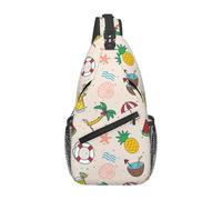 Oudrspo Pine Beach Hawaii Hawaii Sling Backpack - Summer Beach Crossbody Shoulder Bag & Chest Bag for Men & Women