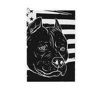 Oudrspo Pitbull Black and White American Flag Golf Waffle Towel, Using Wet Dry Technology, Men's and Women's Golf Bag Accessories, with Mountain Buckle 24×16in.