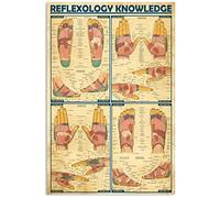 Oudrspo Reflexology Knowledge Psychology Knowledge Metal Tin Signs Color Psychology Infographics Reading Posters Psychologist Reference Guide Plaques Office Clinic Room Home Wall Decor 12x16 inchses