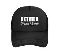 Oudrspo Retired Porn Star Stylish Trucker Hat Mesh Baseball Cap for Adults-AdjustableBlack