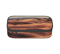 Oudrspo Sahara Desert Dune Sand Special Pencil case for Girls Boys, Big Capacity Pencil case Large Pencil Pouch, Students Stationery Pen Bag Pencil Bags with Zipper for School Office Work