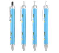 Oudrspo Saint Lucia's Flag Retractable Ballpoint Pens Black Gel Ink Pen Smooth Writing for Office Home Work