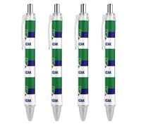 Oudrspo Sandzak Flag Retractable Ballpoint Pens Black Gel Ink Pen Smooth Writing for Office Home Work