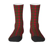 Oudrspo Scottish Clan Macintosh Tartan Plaid Men & Women Crew Socks,Tartan Plaid Novelty Fashion Casual Crew Tube Sock Athletic Sports Dress Socks