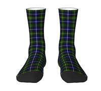 Oudrspo Scottish Clan Macneill of Barra Modern Tartan Men & Women Crew Socks,Tartan Plaid Novelty Fashion Casual Crew Tube Sock Athletic Sports Dress Socks