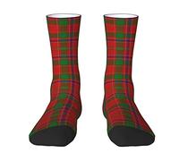 Oudrspo Scottish Clan Munro Tartan Plaid Men & Women Crew Socks,Tartan Plaid Novelty Fashion Casual Crew Tube Sock Athletic Sports Dress Socks