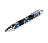 Oudrspo Scottish Scotland Lion Flag Funny Ballpoint Pen Printed Retractable Black Round Barrel Fine Point Pens 0.5mm 1/2/4 Pcs