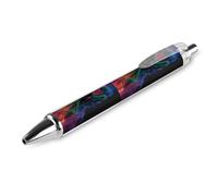 Oudrspo Skeleton Lovers Kiss Retractable Ballpoint Pens Black Gel Ink Pen Smooth Writing for Office Home Work