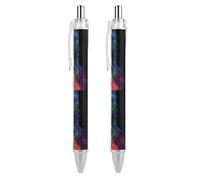 Oudrspo Skeleton Lovers Kiss Retractable Ballpoint Pens Black Gel Ink Pen Smooth Writing for Office Home Work
