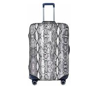 Oudrspo Snake Skin Black and White Print Luggage Cover Washable Suitcase Anti-Scratch Suitcase Cover Protective Cover Fits 18-32 Inch