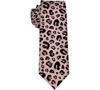 Oudrspo Snow Leopard Men's Tie Bike Other Country Symbols Formal Business Wedding Necktie s Ties For Men Magenta Cream
