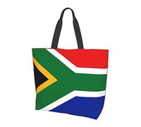 Oudrspo South Africa Flag Tote Bag Large Women Casual Shoulder Bag Handbag Reusable Patriotic Shopping Grocery Bag