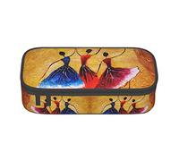 Oudrspo Spanish Dance Yellow Special Pencil case for Girls Boys, Big Capacity Pencil case Large Pencil Pouch, Students Stationery Pen Bag Pencil Bags with Zipper for School Office Work