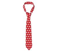 Oudrspo Swiss Flag Ties For Men Elegant Suit And Tie Fashion Printed Floral Neck Tie Formal Party Wedding