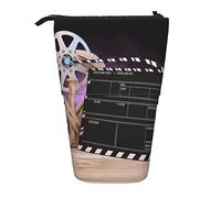 Oudrspo Telescopic Pencil Case Durable Palm Leaf Flamingos Standing Pencil Bag for Office Stationery Case Pencil Holder Pencil Bag Stand Up Pen Pencil Pouch for Work 7 - 5 7 Inch