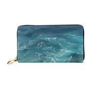 Oudrspo The Deep Ocean Women's Long Zipper Wallet, 7.48x4.13 Inches, Comes with Credit Card Slots Inside, Lightweight and Durable.