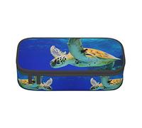 Oudrspo The sea Turtle Special Pencil case for Girls Boys, Big Capacity Pencil case Large Pencil Pouch, Students Stationery Pen Bag Pencil Bags with Zipper for School Office Work