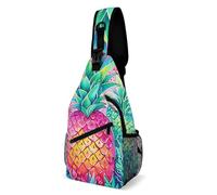 Oudrspo Three Big Pines Fighter Jet from Carrier Sling Bag Crossbody Chest Bag with Pockets, Shoulder Backpack for Hiking, Travel