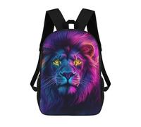 Oudrspo Thunder Purple Lion Classic 17 Inch Backpack Daypack | Travel Daypacks Casual Shoulder Bag with Adjustable Strap for Men Women