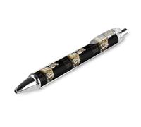 Oudrspo Tiger Retractable Ballpoint Pens Black Gel Ink Pen Smooth Writing for Office Home Work