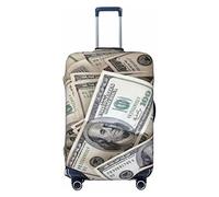 Oudrspo Travel Luggage Cover Protector Hundred Dollar Bills Suitcase Cover Protectors Washable Luggage Suitcase Cover Medium