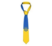Oudrspo Ukraine Flag Ukrainians Men'S Neck Tie Necktie Casual Ties For Men Modern Formal Tie For Prom Work Wedding
